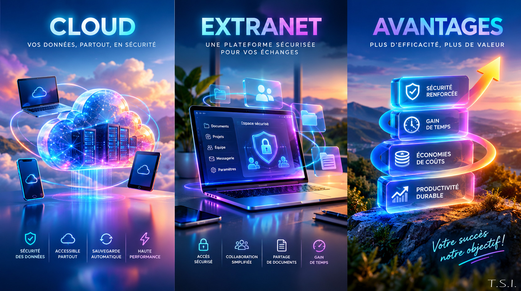 Cloud et Extranet sécurisé - T.S.I. solutions numériques